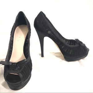 Elegant Satin Black Pumps